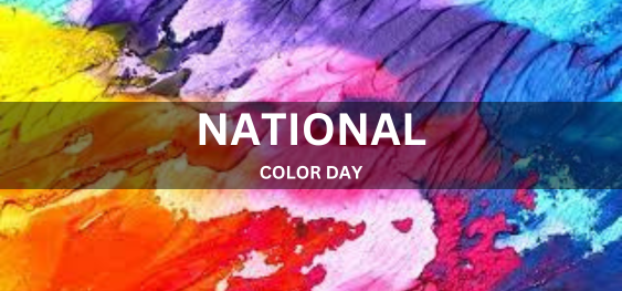 NATIONAL COLOR DAY [राष्ट्रीय रंग दिवस]